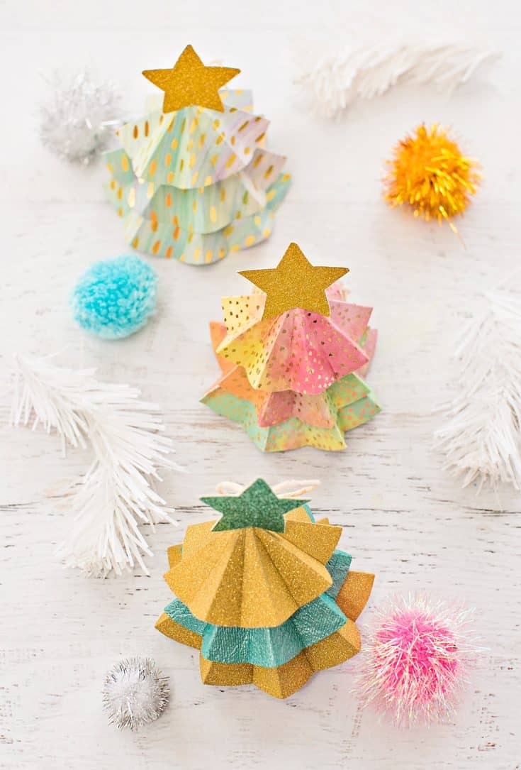 DIY PAPER TREE ORNAMENTS WITH TEMPLATE hello, Wonderful