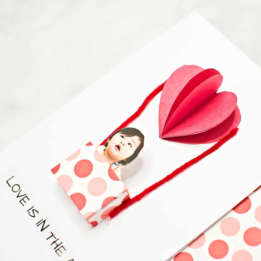 DIY Valentine's Day card for kids 