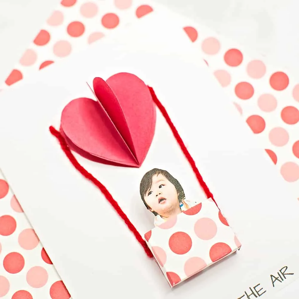 Love is in the air valentine card