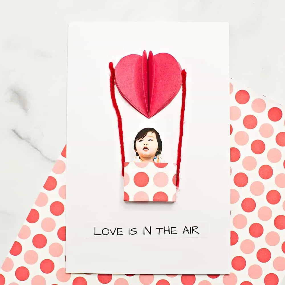 Love is in the air valentine card