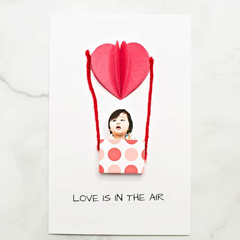 Love is in the air valentine card