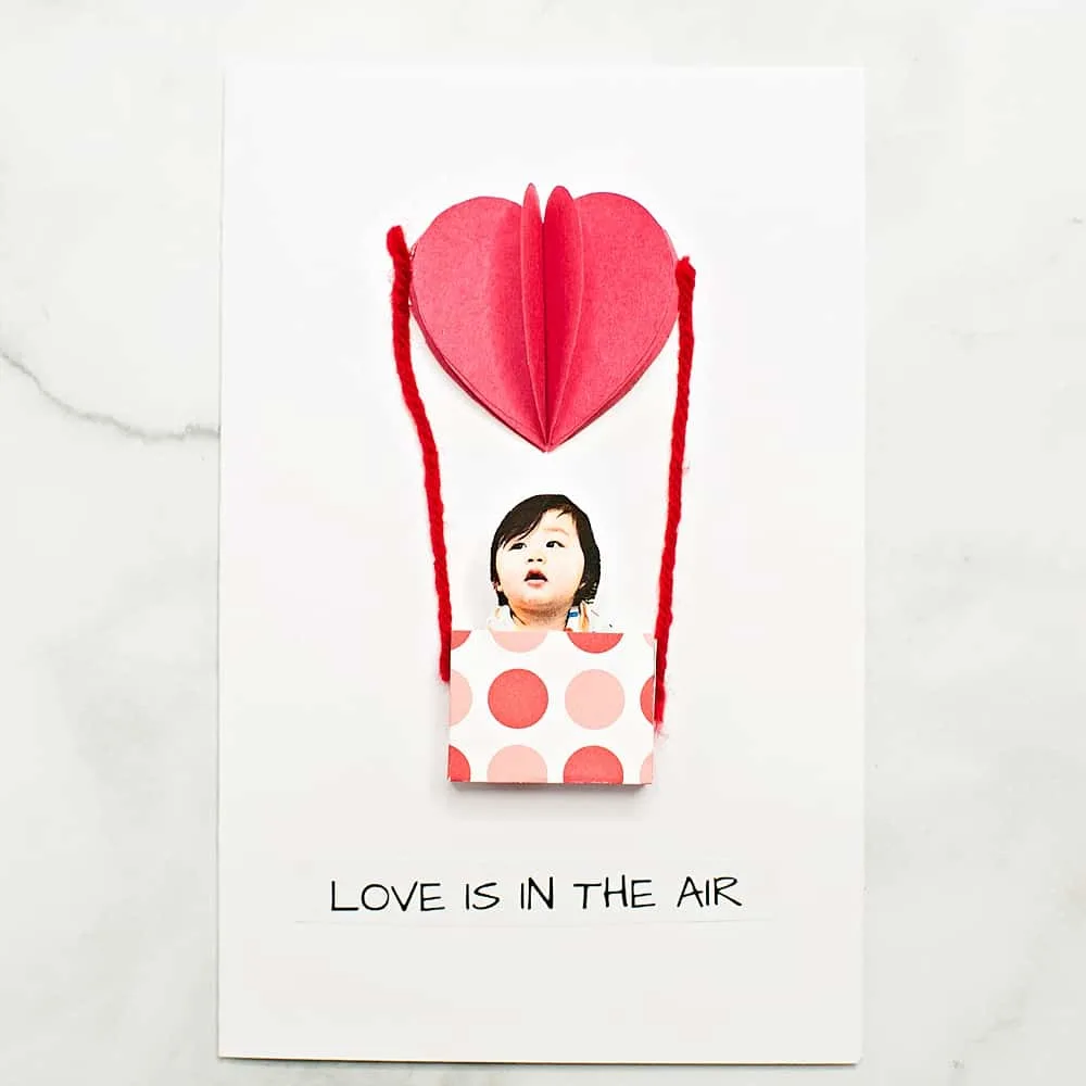 Love is in the air valentine card