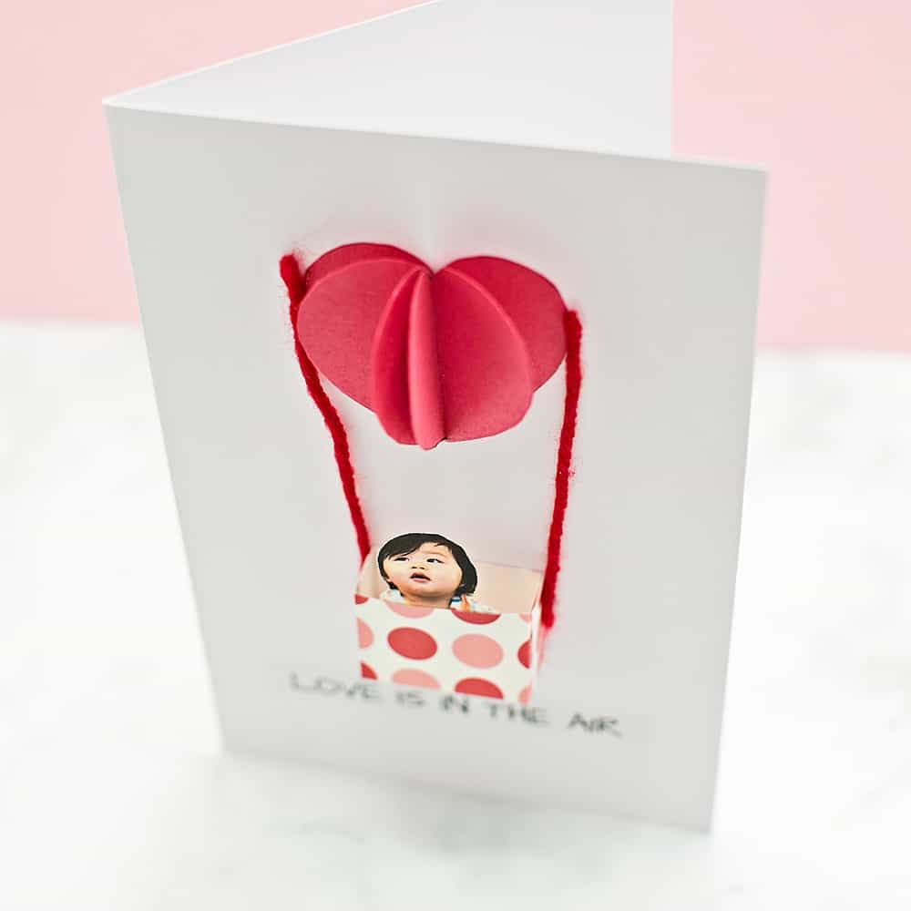 heart love is in the air card