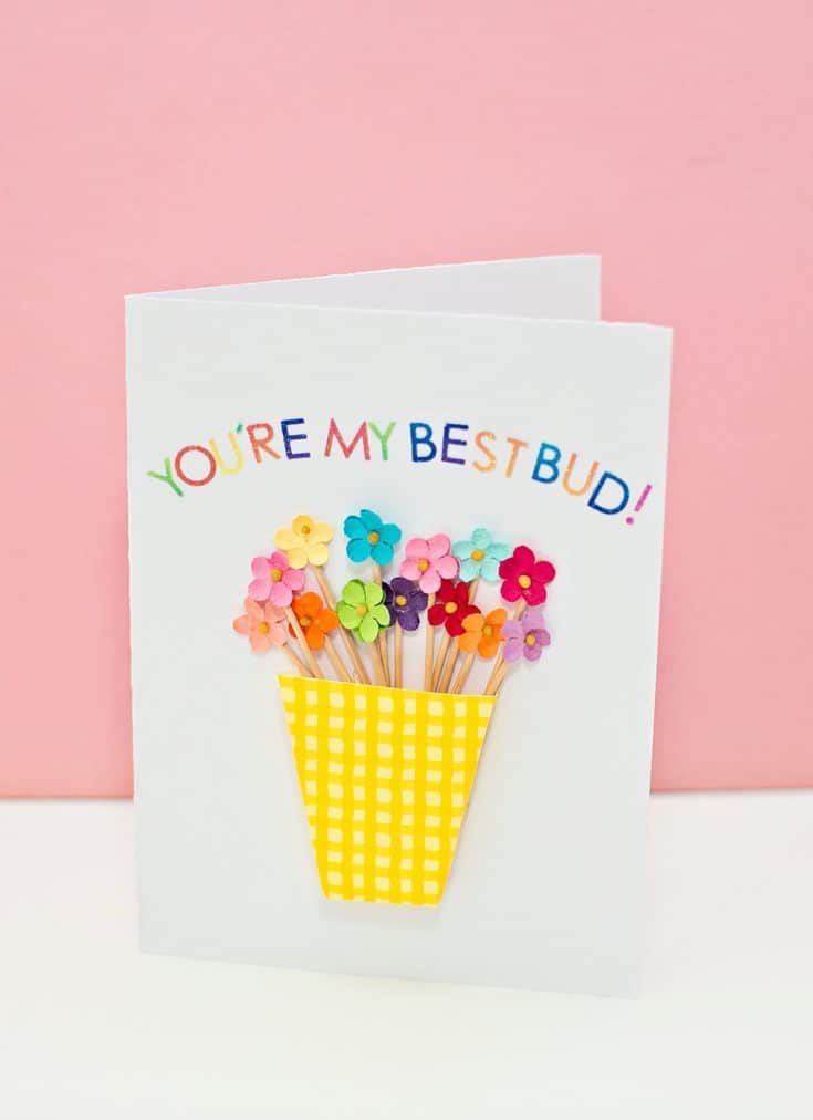 DIY FLOWER VASE CARD hello, Wonderful