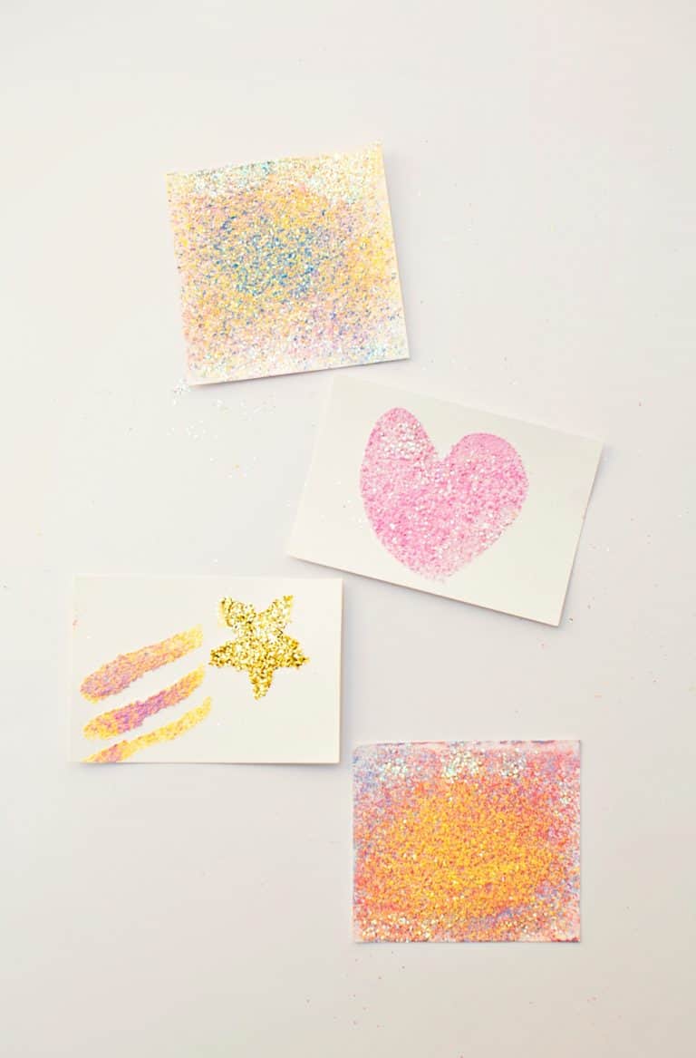 CHALK PAINTING GLITTER ART hello, Wonderful