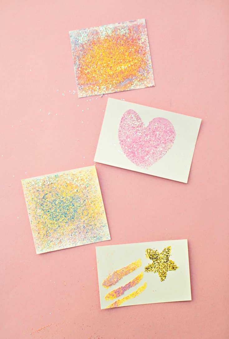 CHALK PAINTING GLITTER ART hello, Wonderful