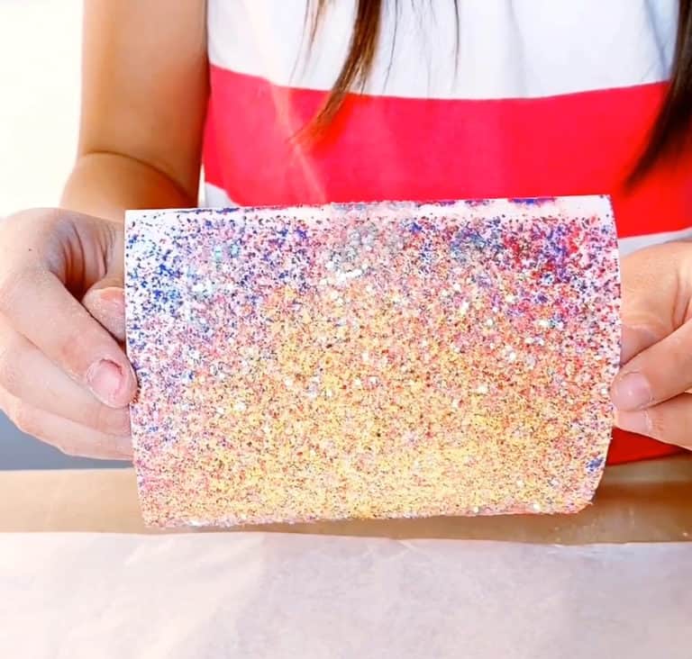 CHALK PAINTING GLITTER ART hello, Wonderful
