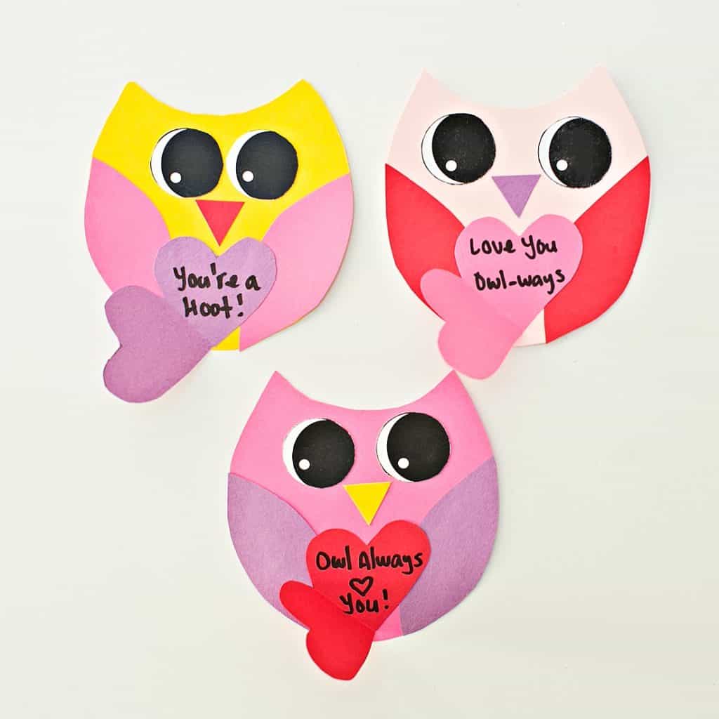 DIY OWL VALENTINE CARDS