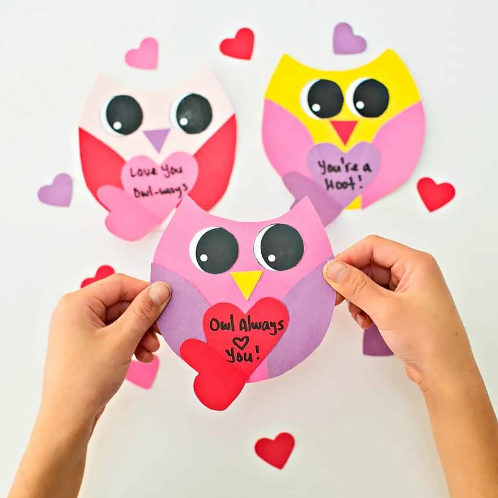 OWL VALENTINE CARD