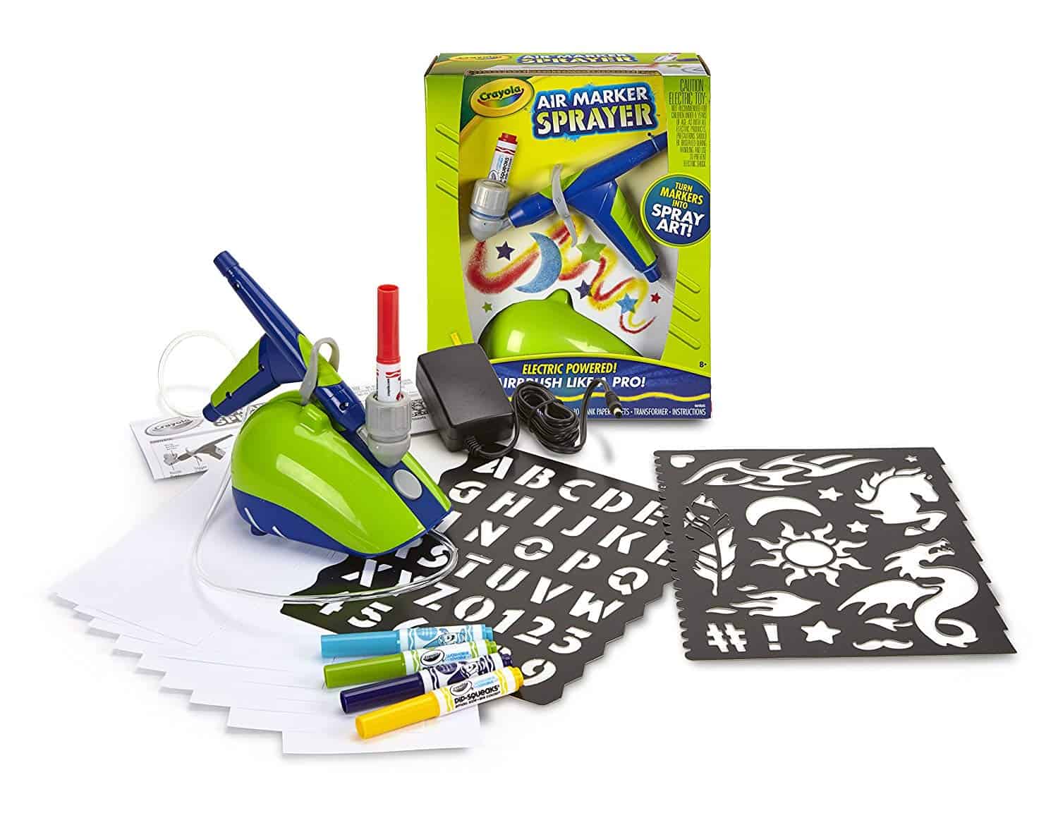 KIDS AIRBRUSH MARKER ART KIT hello, Wonderful