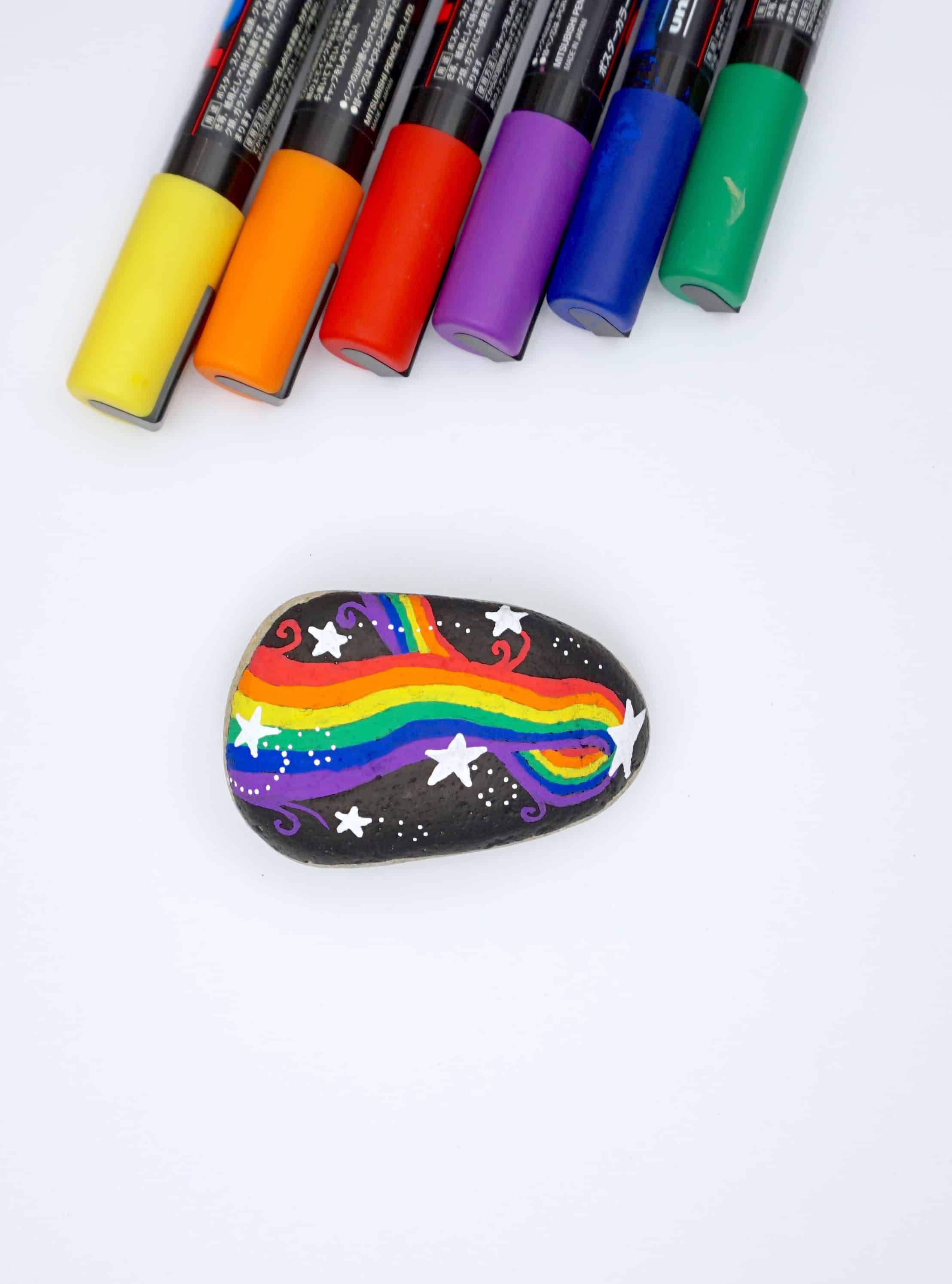 HOW TO PAINT GALAXY RAINBOW ROCKS hello, Wonderful
