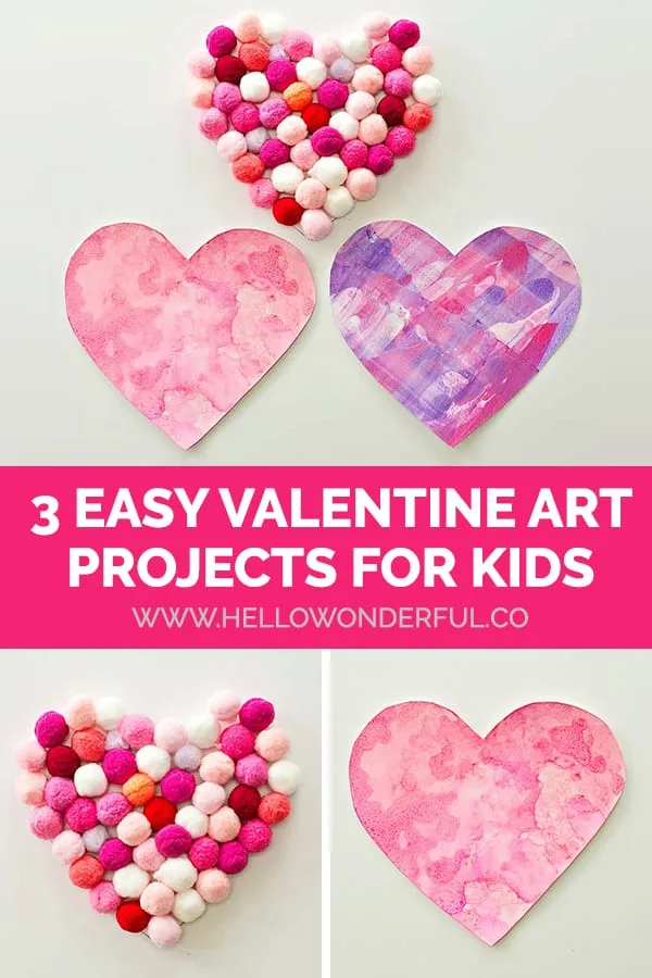 3 Easy Valentine Art Projects for Kids