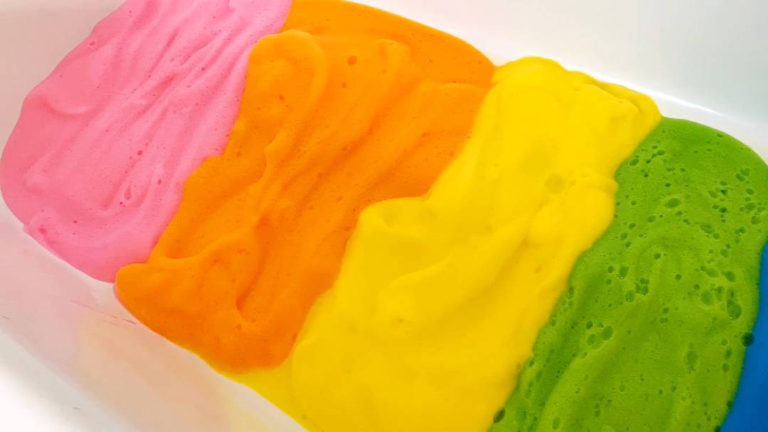 RAINBOW SOAP FOAM SENSORY PLAY Hello Wonderful