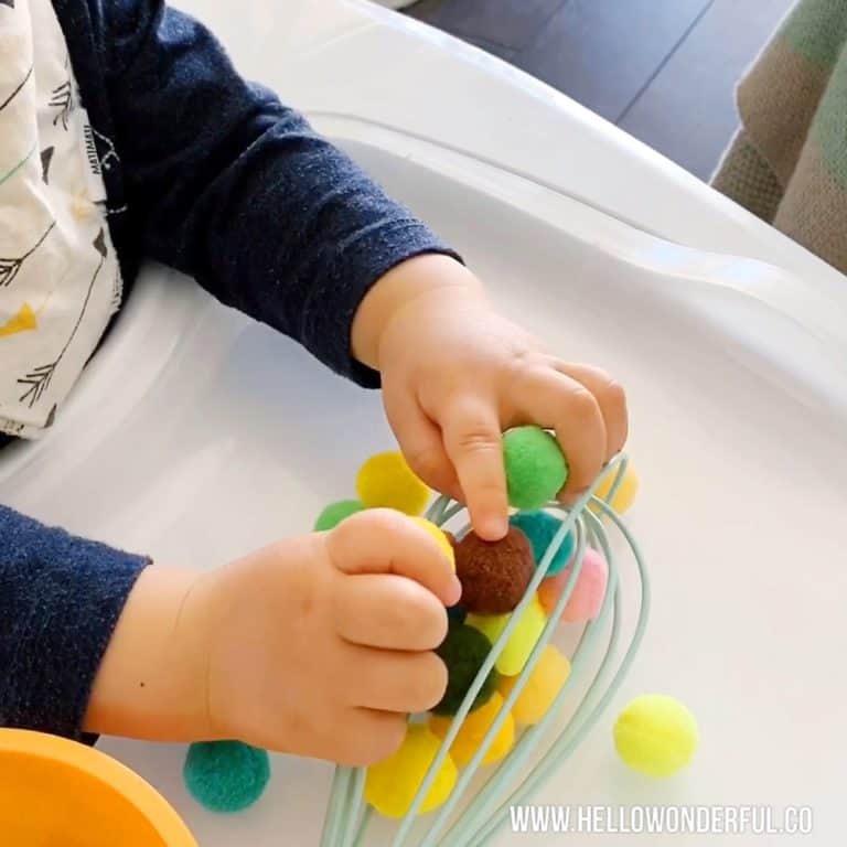 KITCHEN WHISK BABY FINE MOTOR SKILLS SENSORY ACTIVITY
