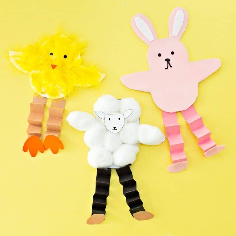 EASTER BUNNY CHICK AND SHEEP CRAFT