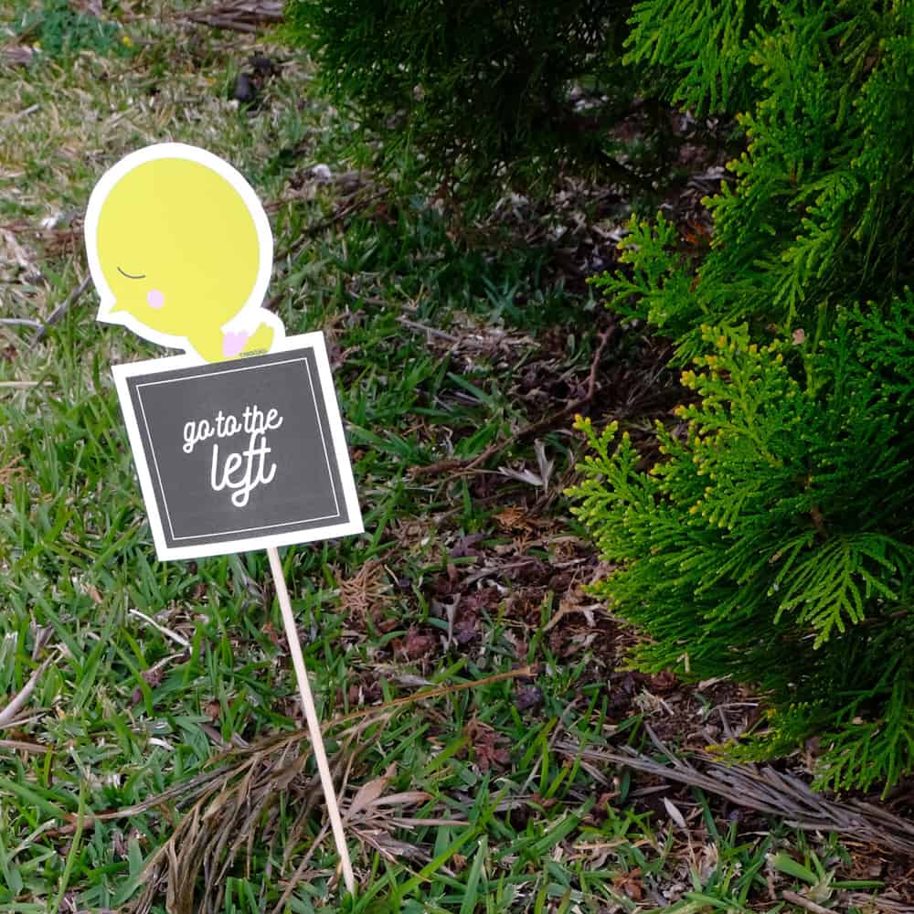 Create an Easter hunt game with this adorable free printable! 