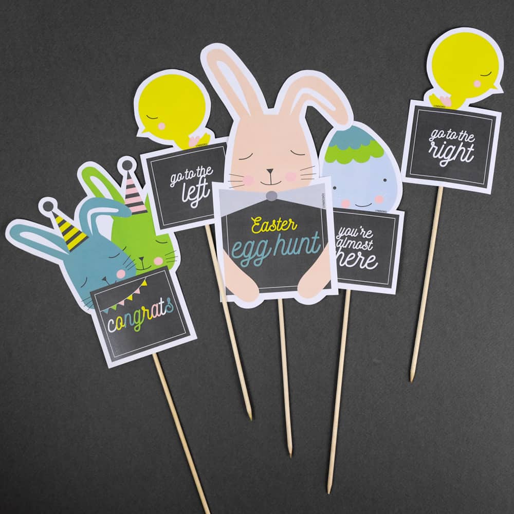 Create an Easter hunt game with this adorable free printable! 