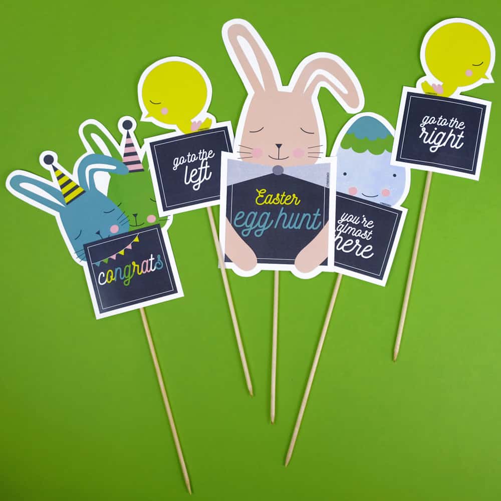 Create an Easter hunt game with this adorable free printable! 