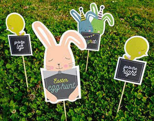 Create an Easter hunt game with this adorable free printable!