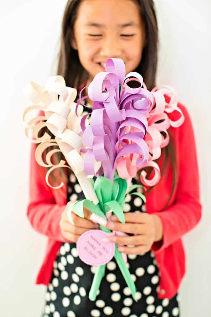 GIANT DIY PAPER HYACINTH FLOWER BOUQUET