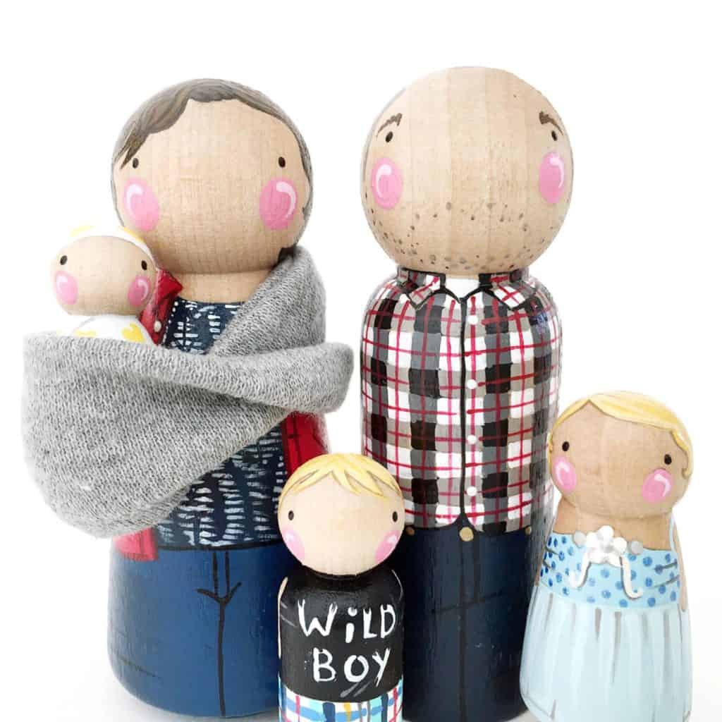 Peg doll family outlet