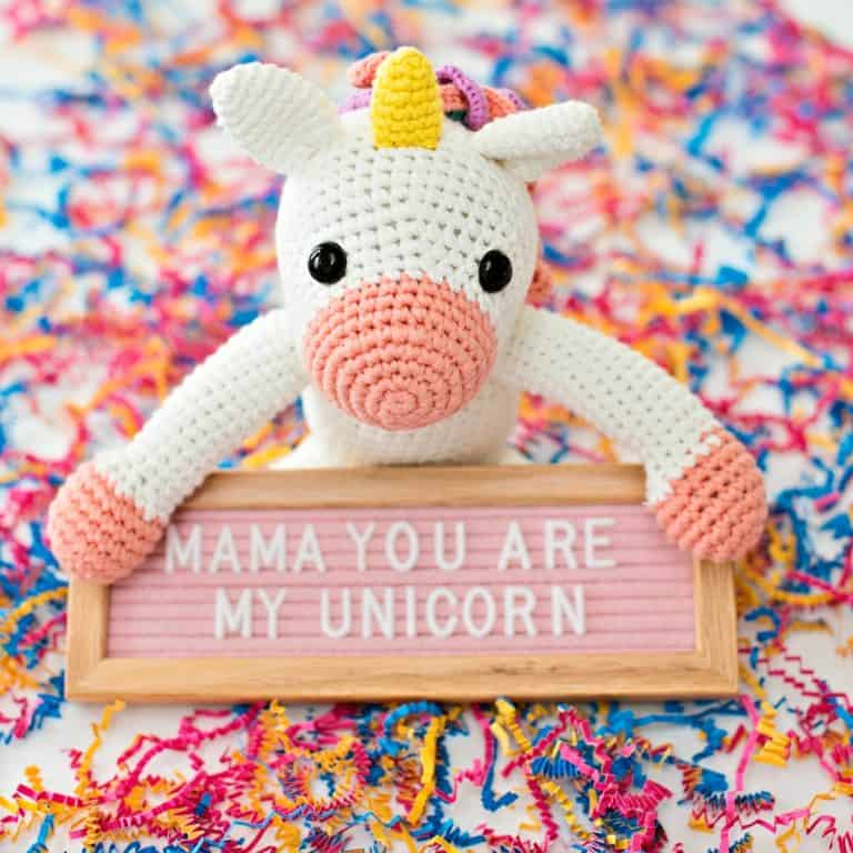 MOTHER’S DAY UNICORN CROCHET GIFT