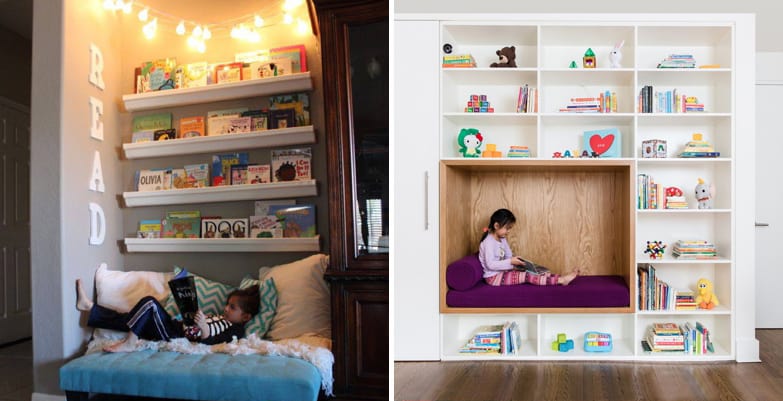 childrens bedroom reading corner