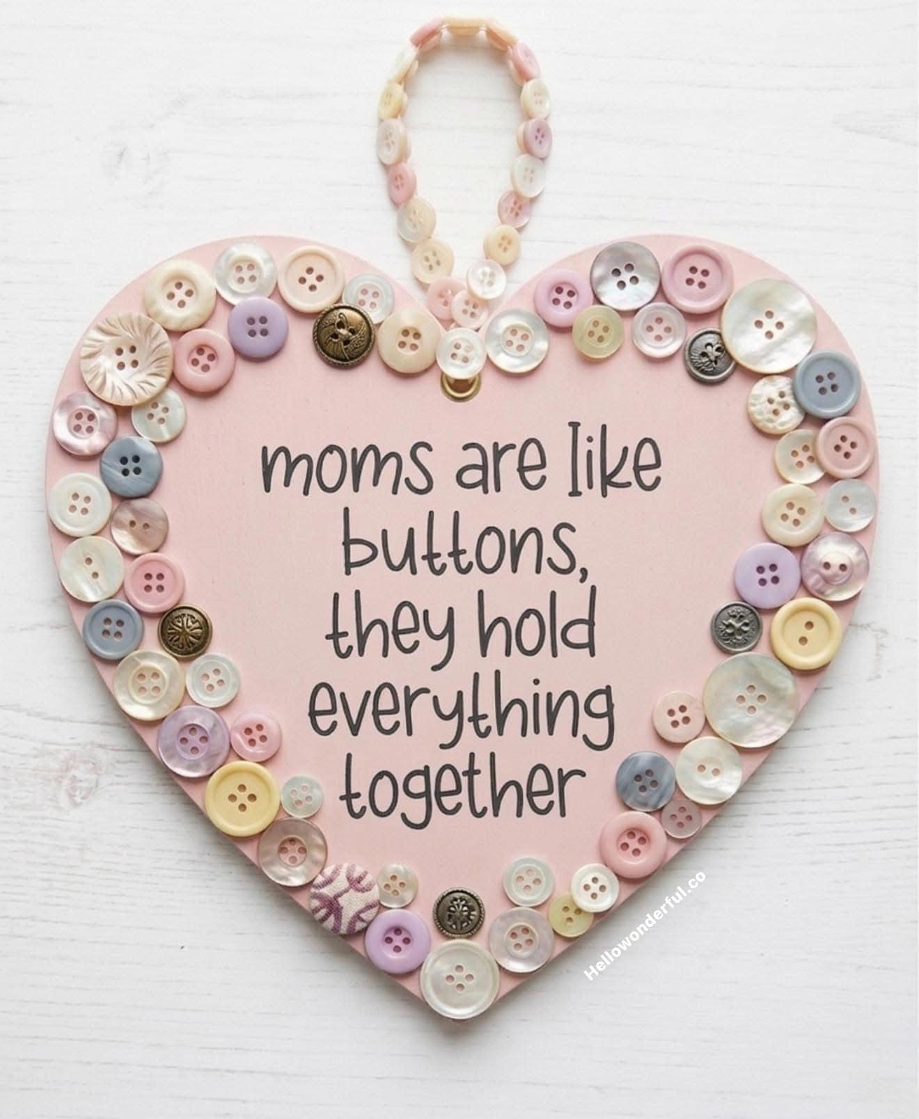 Mother's day button craft