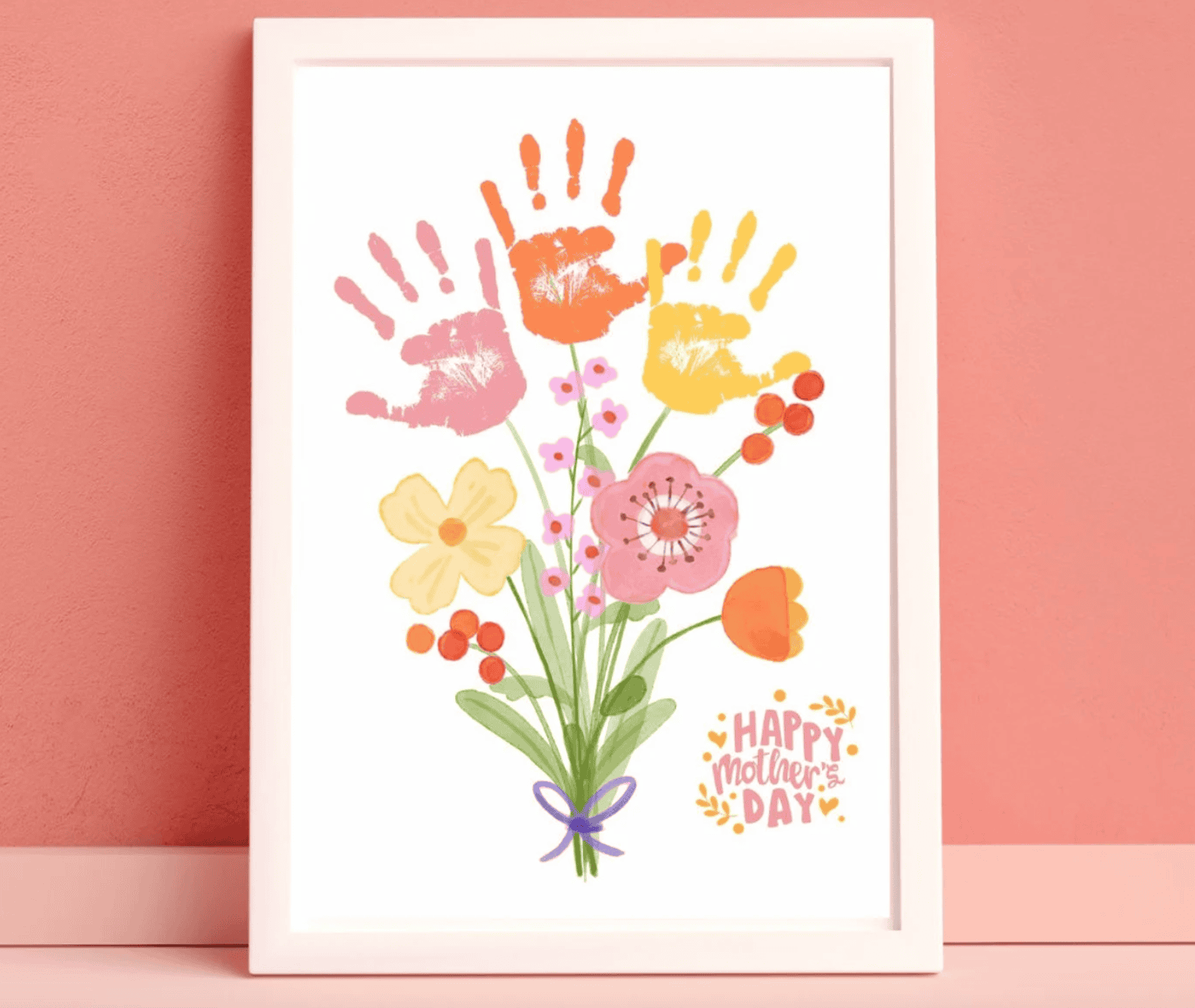 mother's day handprint flowers