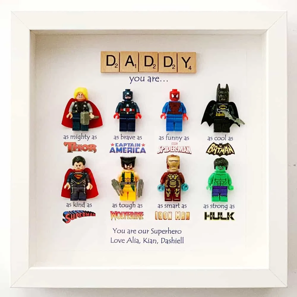 DAD SUPERHERO FRAME FATHER'S DAY GIFT - hello, Wonderful