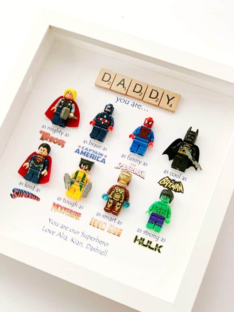 DAD SUPERHERO FRAME FATHER'S DAY GIFT