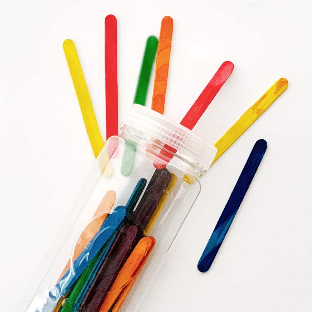 Craft Stick Fine Motor Skills Activity For Babies and Toddlers