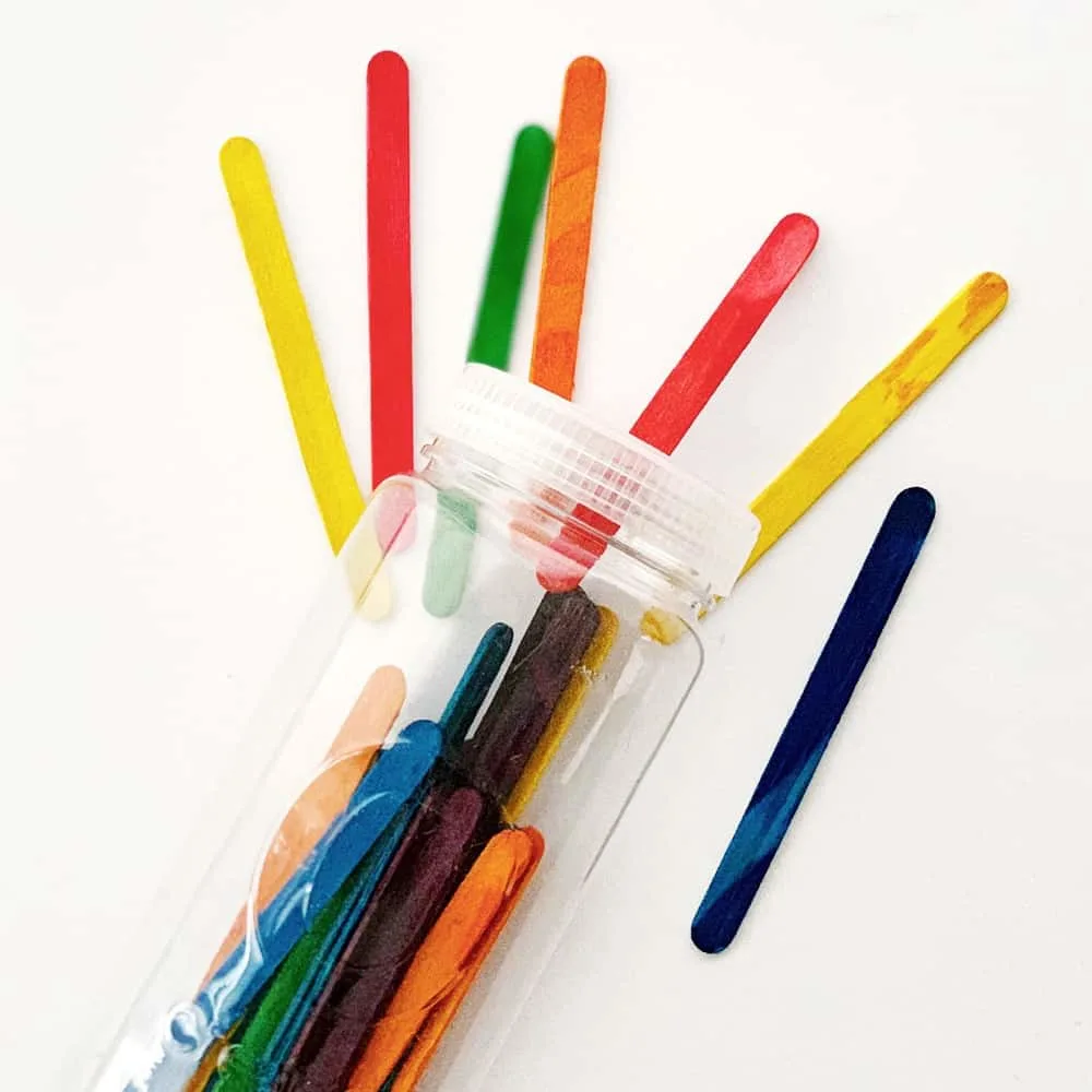 Craft Stick Fine Motor Skills Activity For Babies and Toddlers
