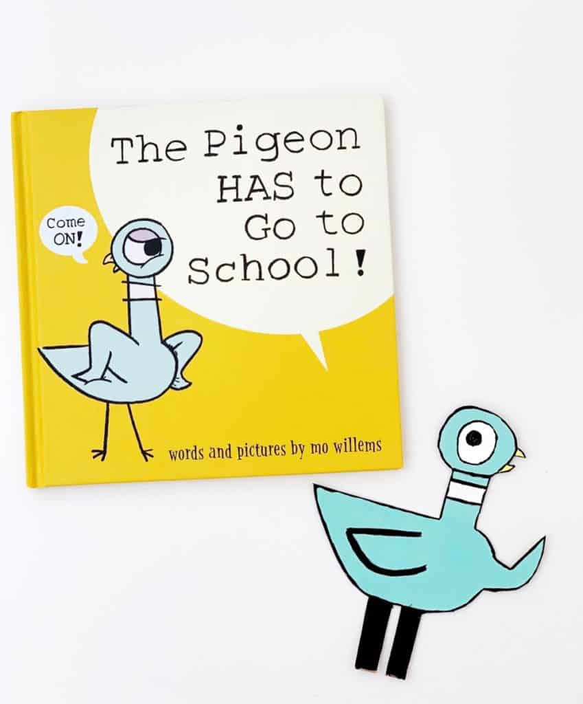 The Pigeon HAS to GO to School! book pencil holder
