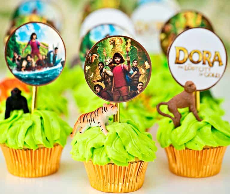 DORA AND THE LOST CITY OF GOLD JUNGLE CUPCAKES