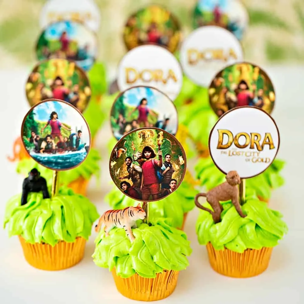 Dora the explorer cupcakes