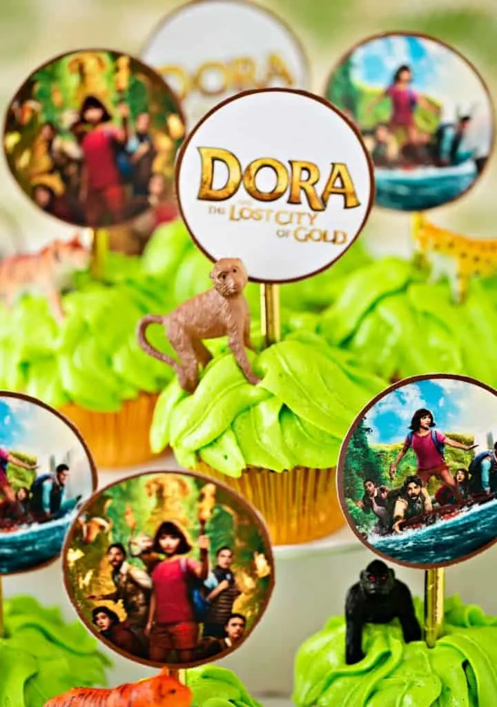 Dora Lost City of Gold cupcakes