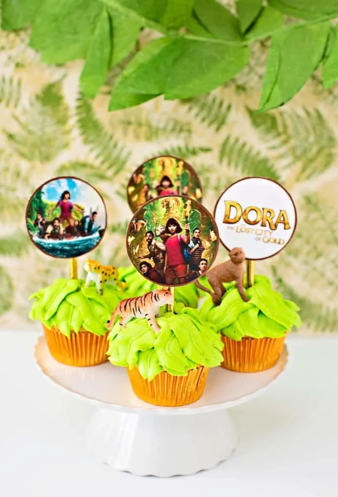 Dora Lost City of Gold cupcakes jungle theme