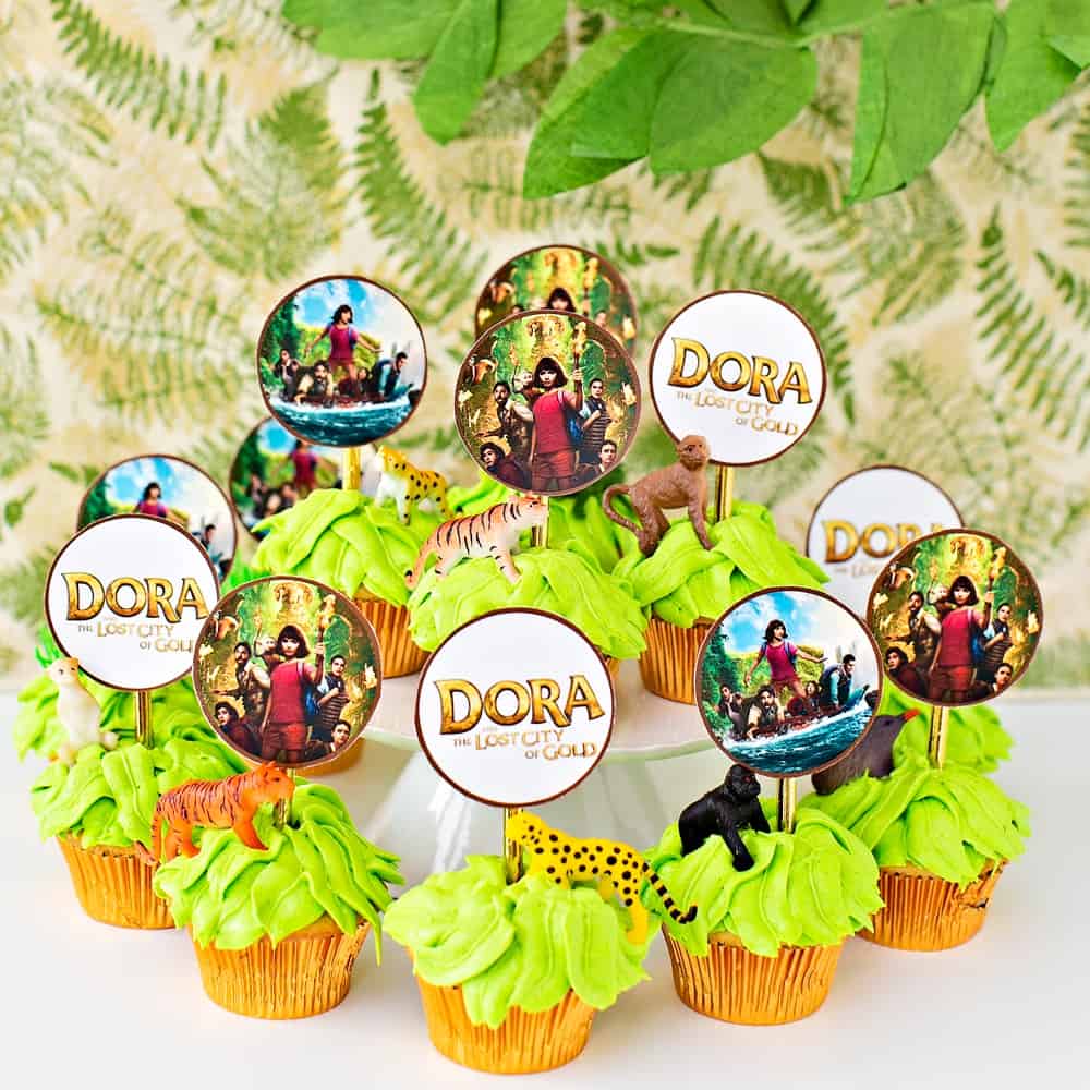 dora lost city of gold cupcake treats