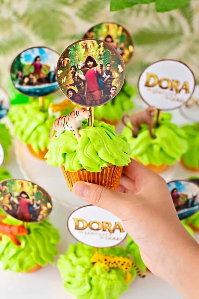 Dora the explorer cupcakes