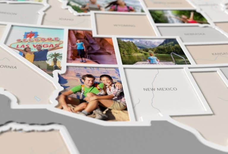 CAPTURE YOUR FAMILY TRAVELS WITH THIS 50 STATES TRAVEL PHOTO MAP