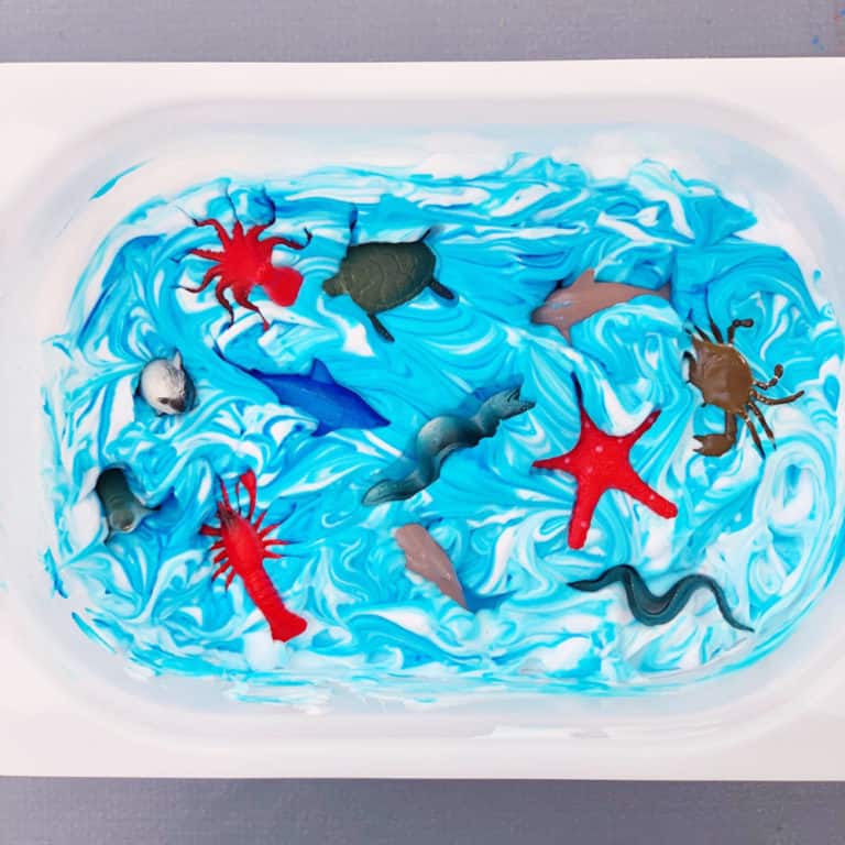 FROZEN SHAVING CREAM OCEAN SENSORY PLAY