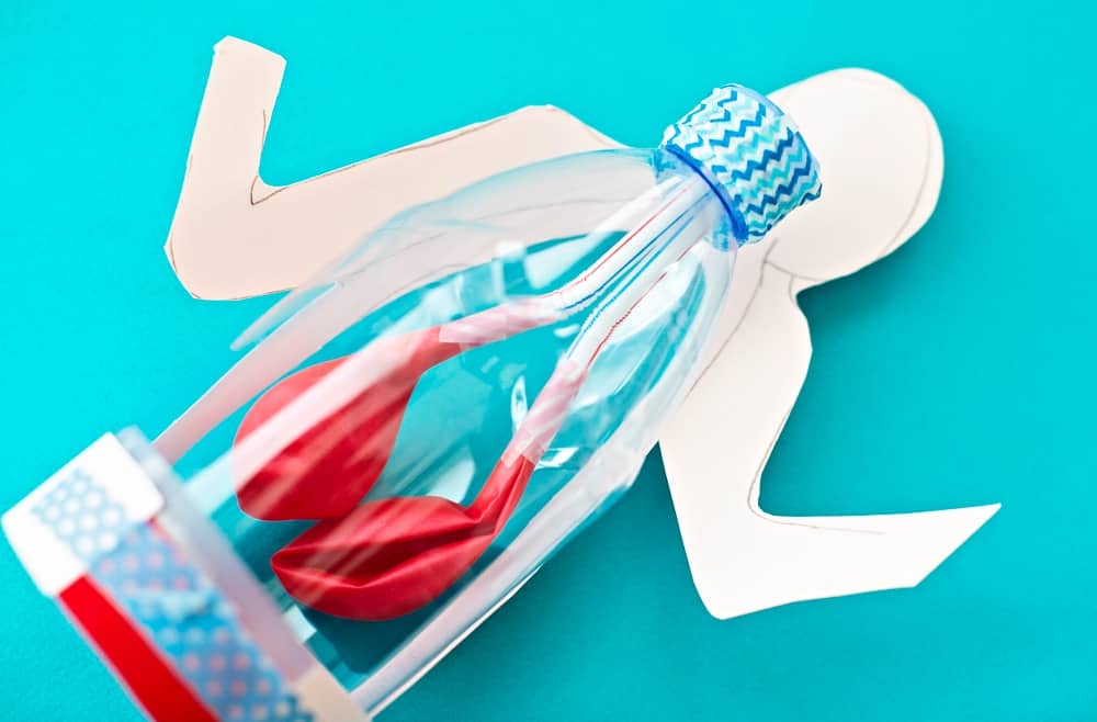 Lung Anatomy in a Bottle Activity for Kids