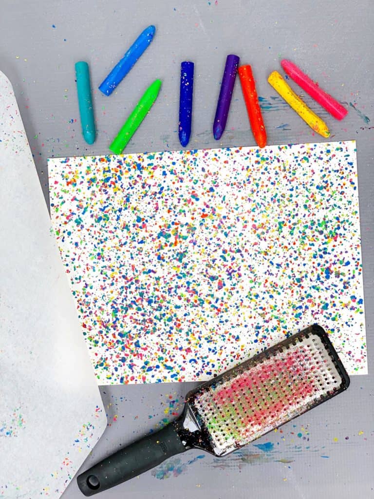 How to make easy crayon painting