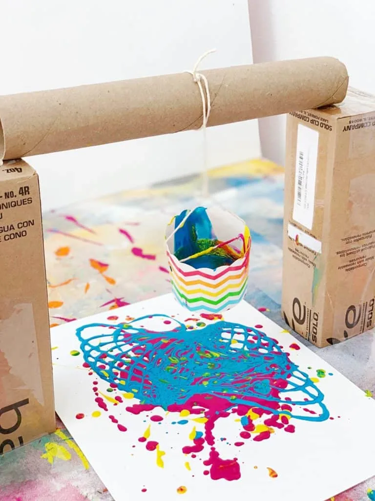 How to Make Pendulum Painting With Kids