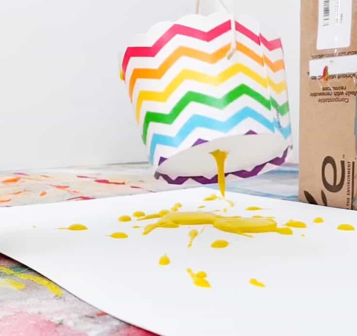 HOW TO MAKE PENDULUM PAINTING WITH KIDS hello, Wonderful