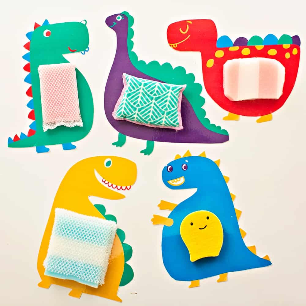Touch and Feel Sensory Dinosaur Cards