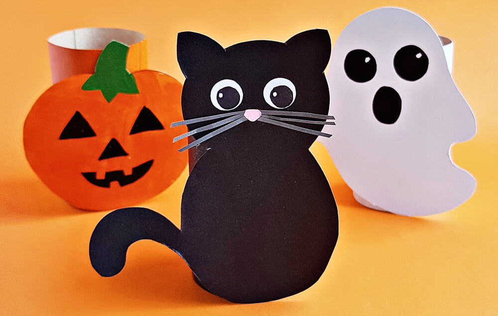 toilet paper tube halloween craft for kids