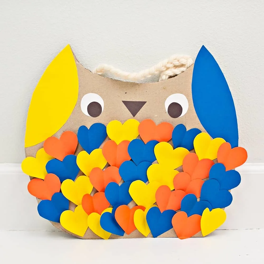 DIY Cardboard Owl Costume for kids final