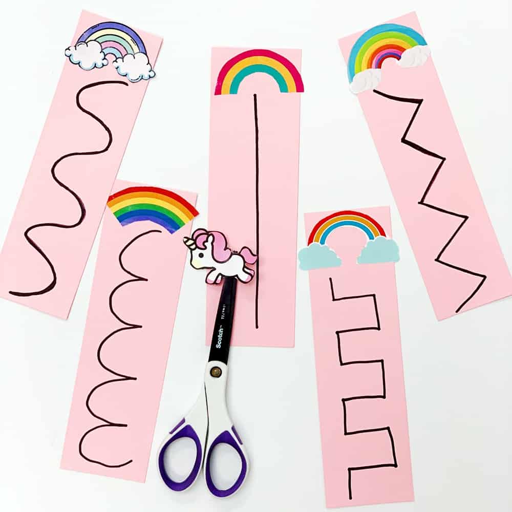 UNICORN RAINBOW SCISSOR CUTTING ACTIVITY FOR KIDS - Hello Wonderful